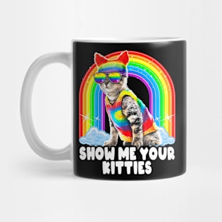 Show Me Your Cat Hippie LGBT Pride Mug